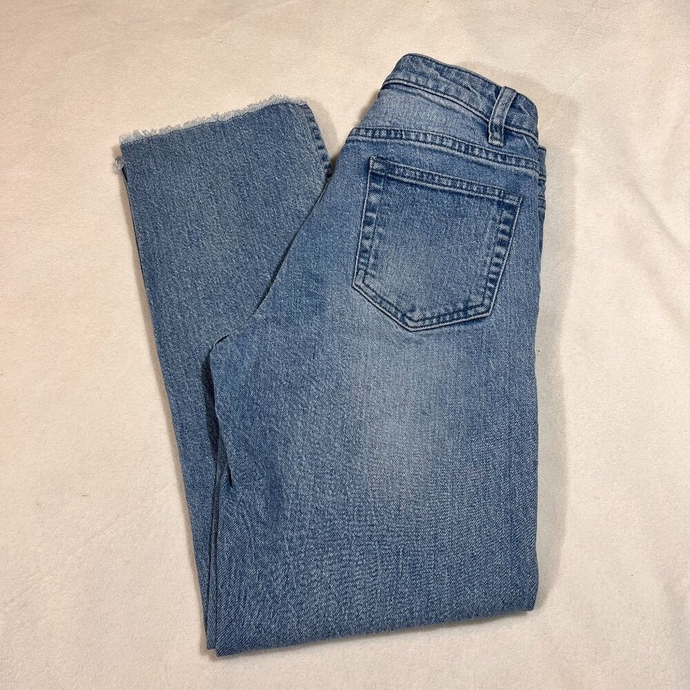 MICHAEL KORS skinny Midrise jean SIZE 00 | Ankle slit +Fringe